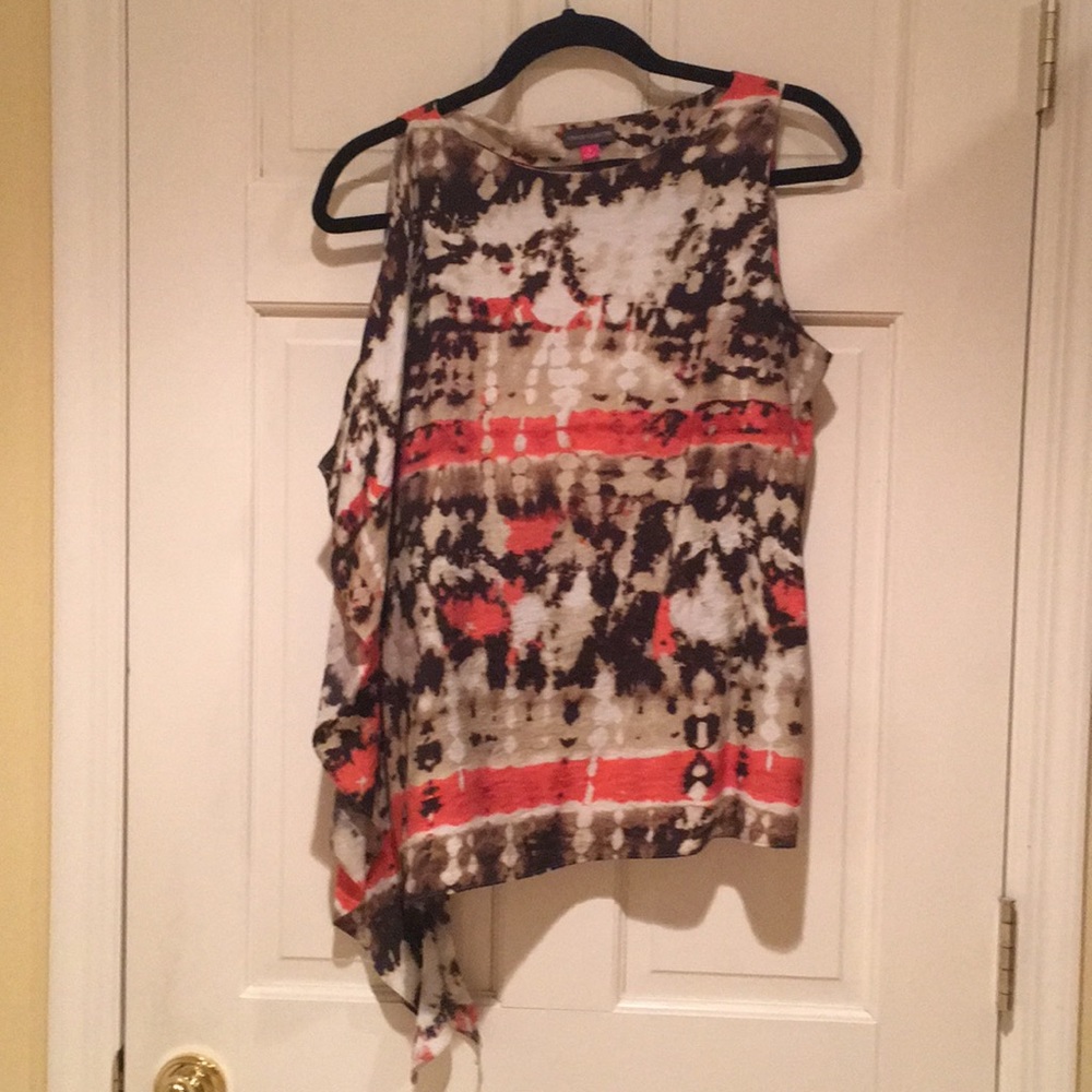 Vince Cameron Splatter Print Blouse